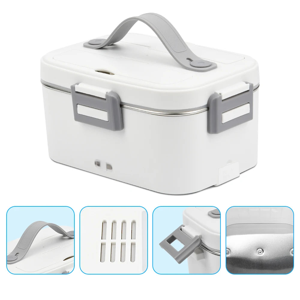 New Electric Lunch Box 80W Portable Food Heater Bowl 1.8L for Car Truck Homes Offices Dining Box Microwave Oven EU US Plug