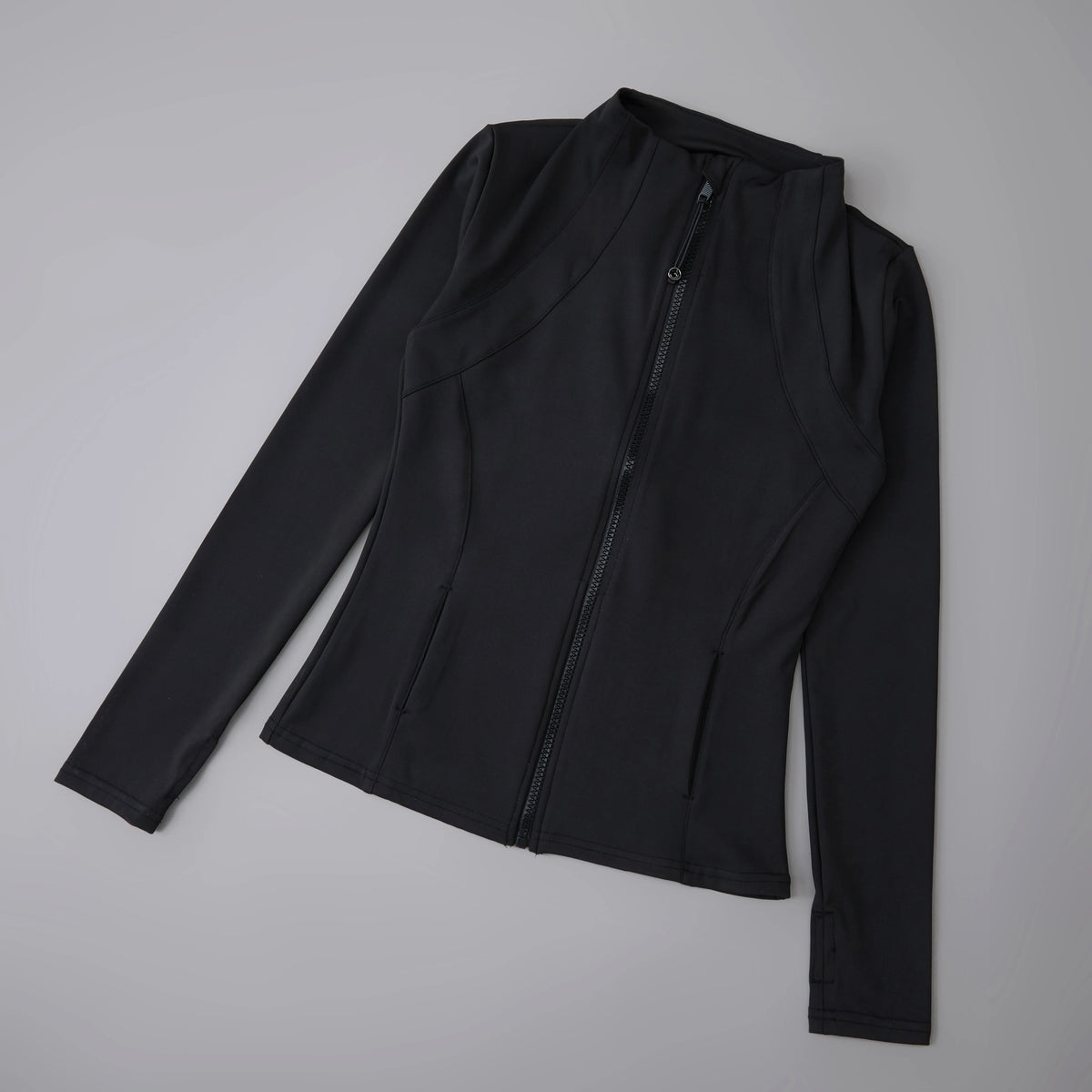 Women’s Zip-Up Workout Jacket – Long Sleeve