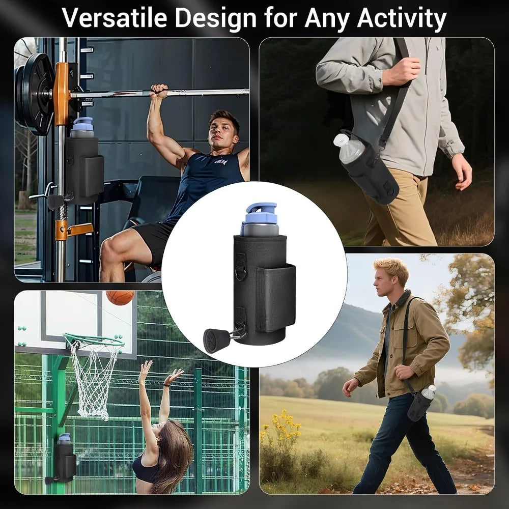 Magnetic Gym Bag with Phone Pocket & Water Bottle Holder