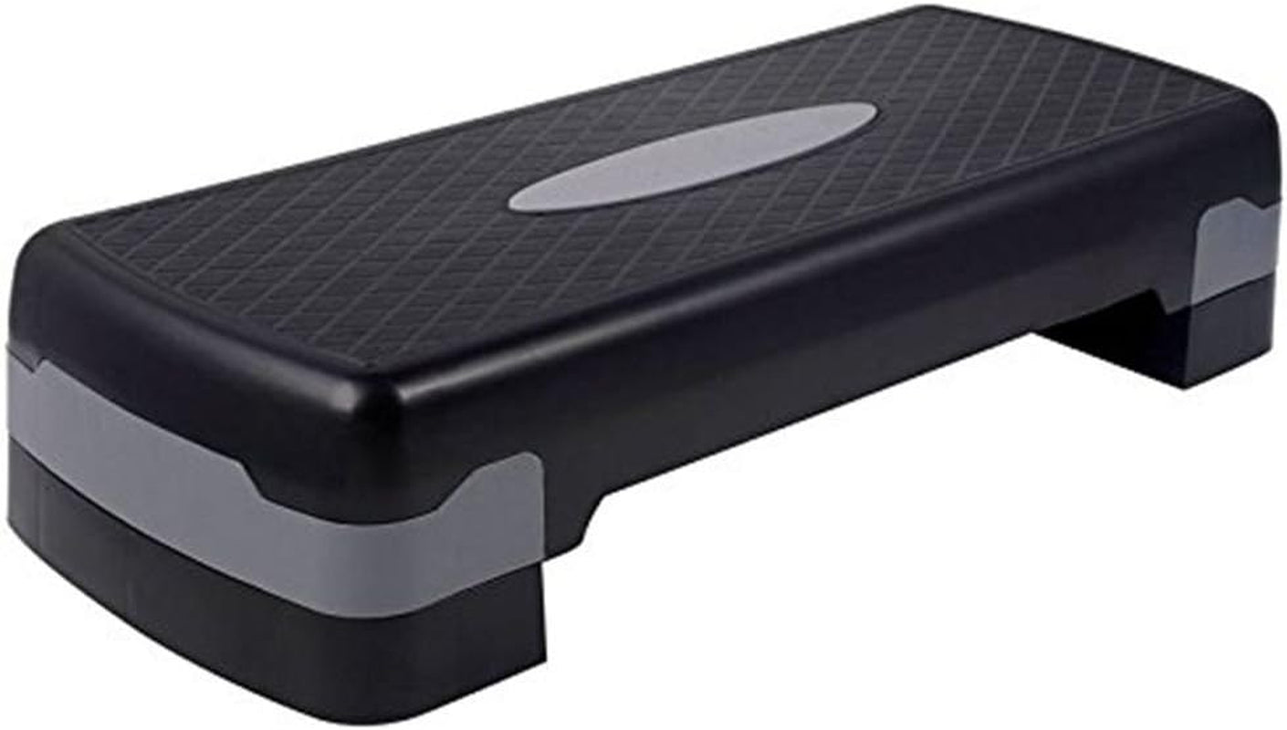27" Adjustable Exercise Equipment Step Platform for Sports & Fitness (Black & Grey)