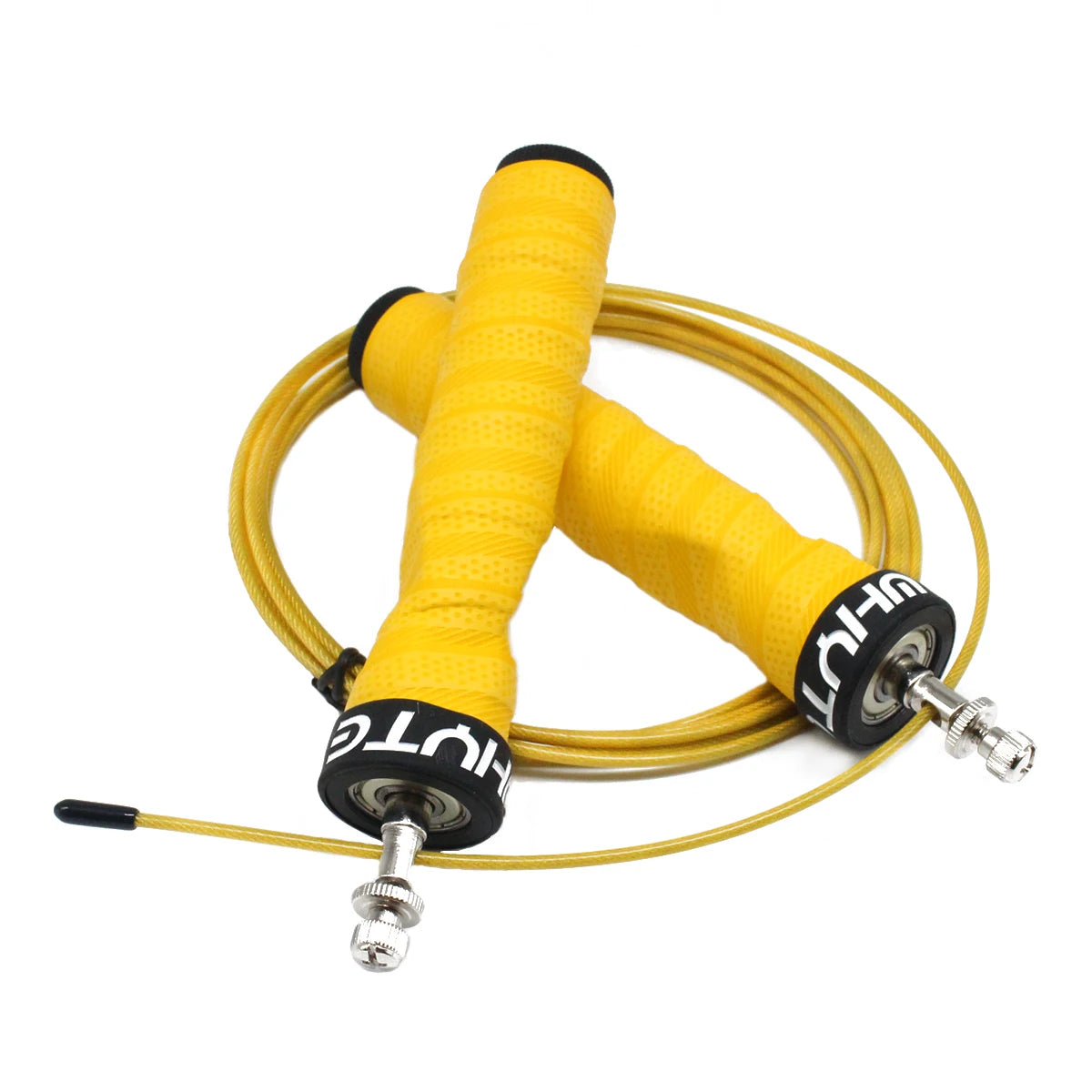 Pro Crossfit Jump Rope with Ball Bearings – Speed Skipping Rope for Training & Cardio