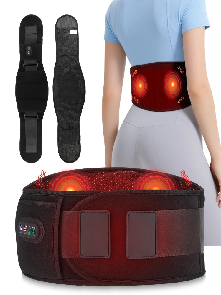 Heating Vibration Lower Back Massager Belt