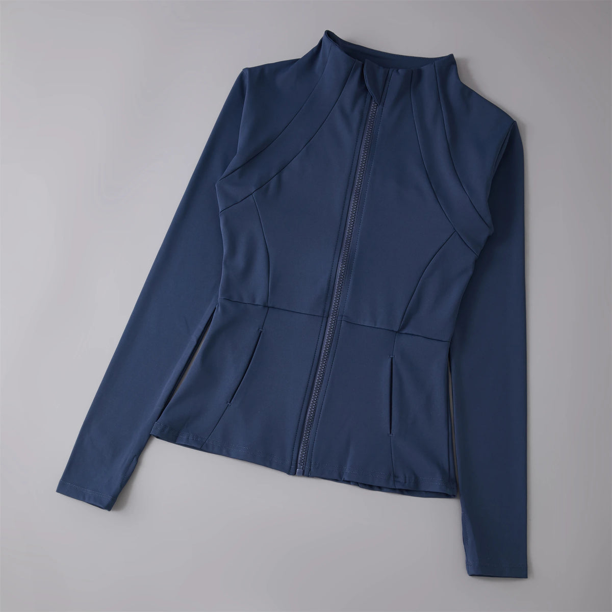 Women’s Zip-Up Workout Jacket – Long Sleeve