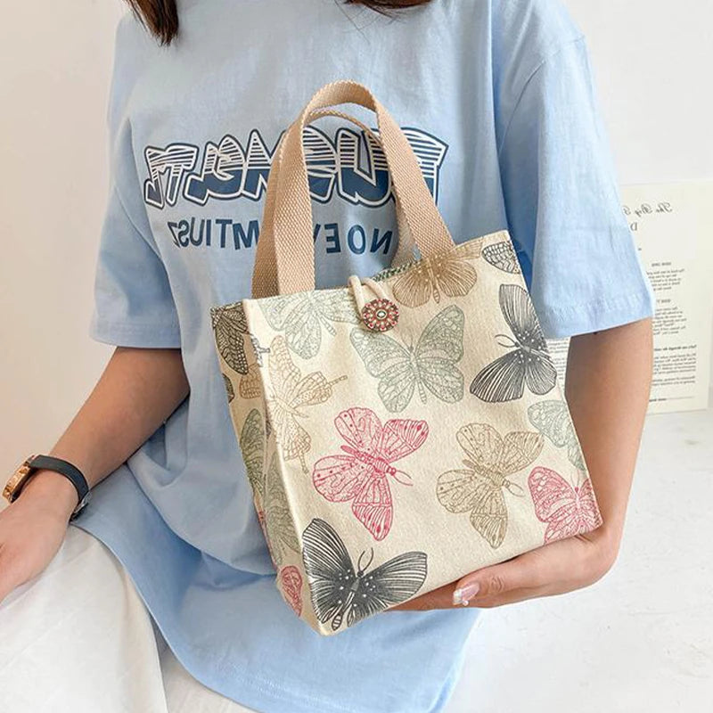 Large Capacity Bento Lunch Bag — Insulated Handbag Style