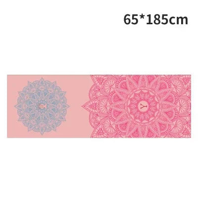 Non-Toxic Printed Yoga Mat Towel | Sweat-Absorbent & Non-Slip