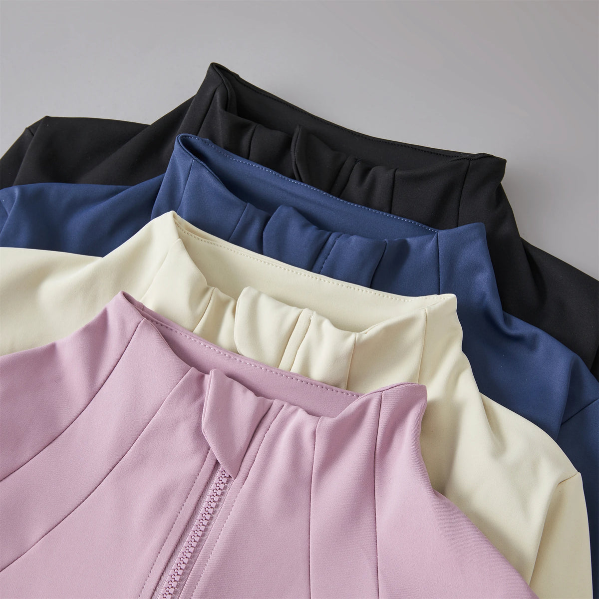 Women’s Zip-Up Workout Jacket – Long Sleeve