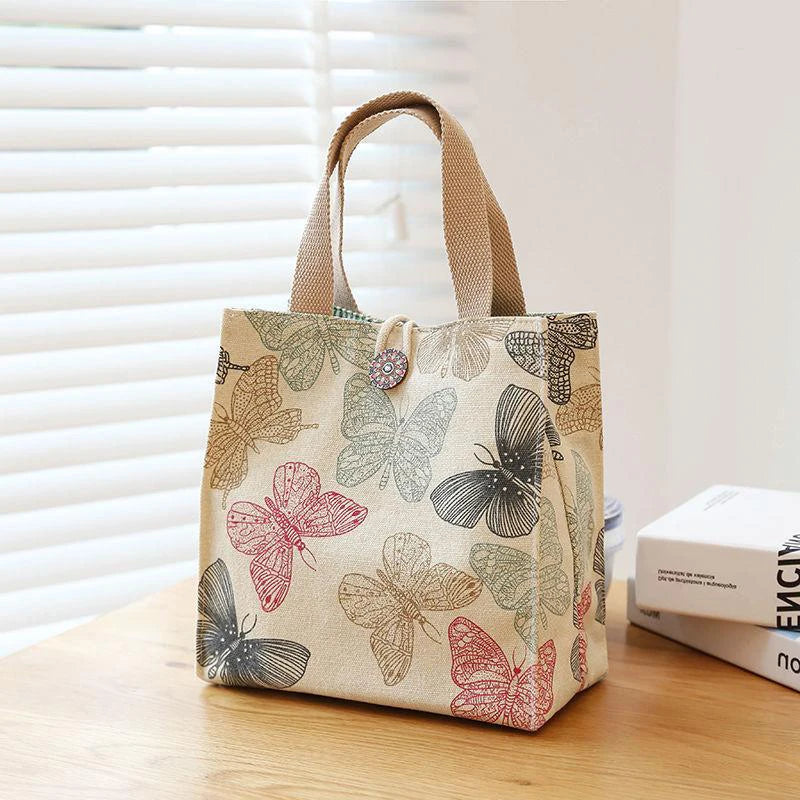 Large Capacity Bento Lunch Bag — Insulated Handbag Style