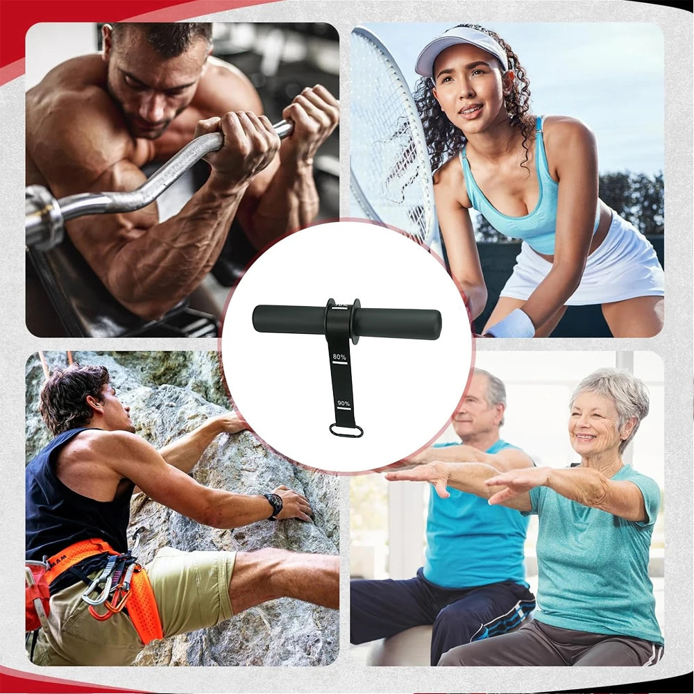 Wrist Roller Forearm Strength Trainer and Home gym 'barbell substitute' – Non-Slip Handle & Adjustable Belt