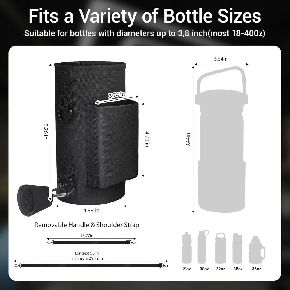 Magnetic Gym Bag with Phone Pocket & Water Bottle Holder