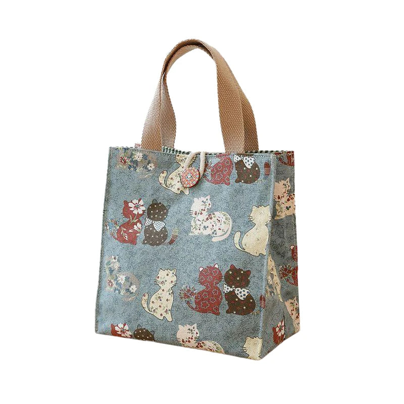 Large Capacity Bento Lunch Bag — Insulated Handbag Style