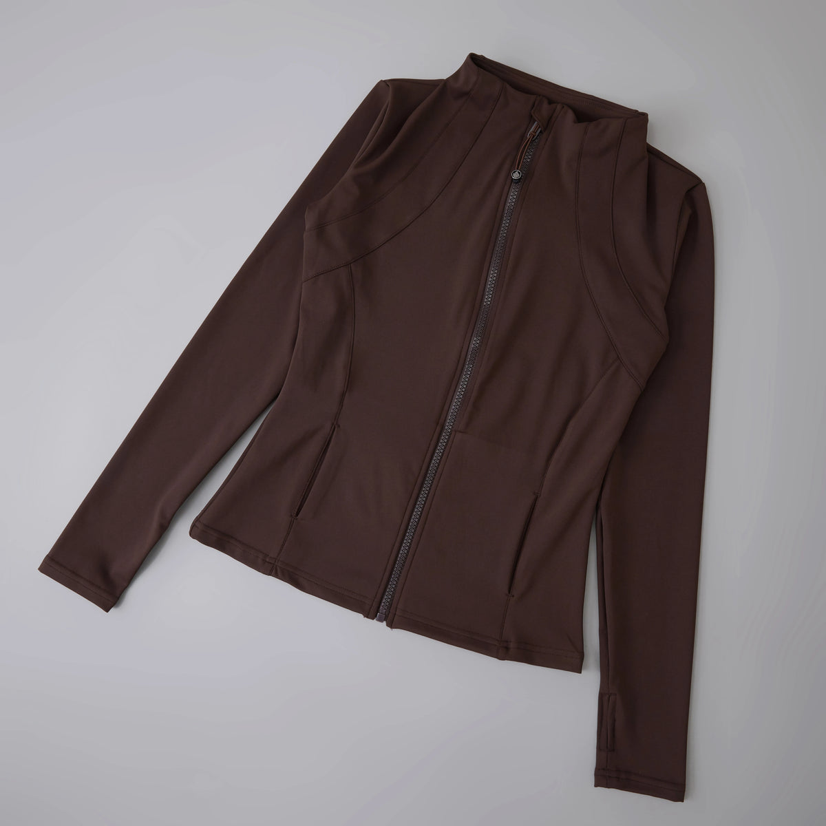 Women’s Zip-Up Workout Jacket – Long Sleeve