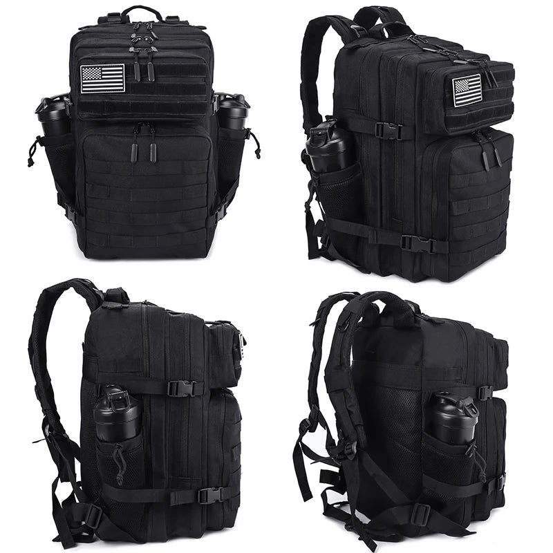 45L Meal Management Backpack for Tactical Adults Insulated Lunch Athletes Gym Bag Sports Daypacks with Bottle Holder