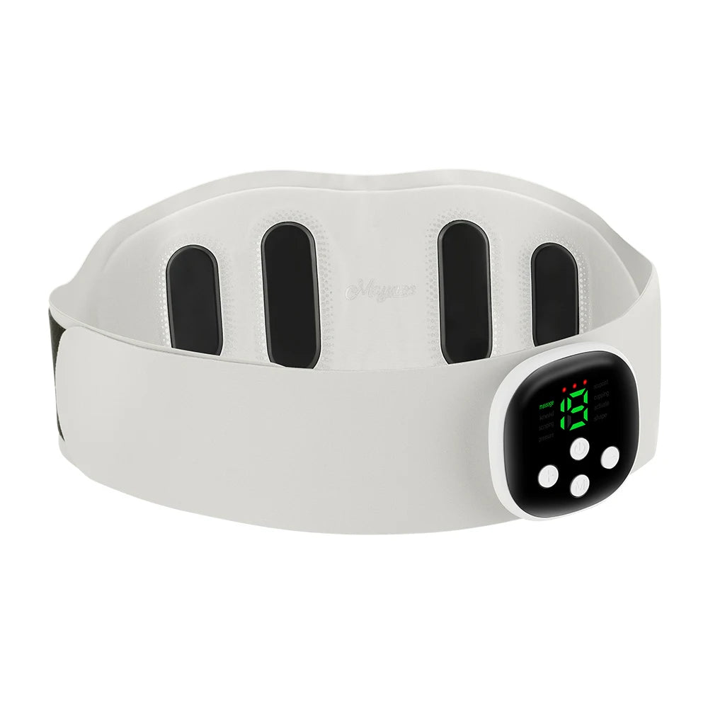 Electric/Rechargeable Heated Massager Belt – EMS Heat Therapy for Back Pain & Muscle Relief