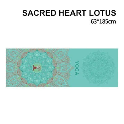 Non-Toxic Printed Yoga Mat Towel | Sweat-Absorbent & Non-Slip