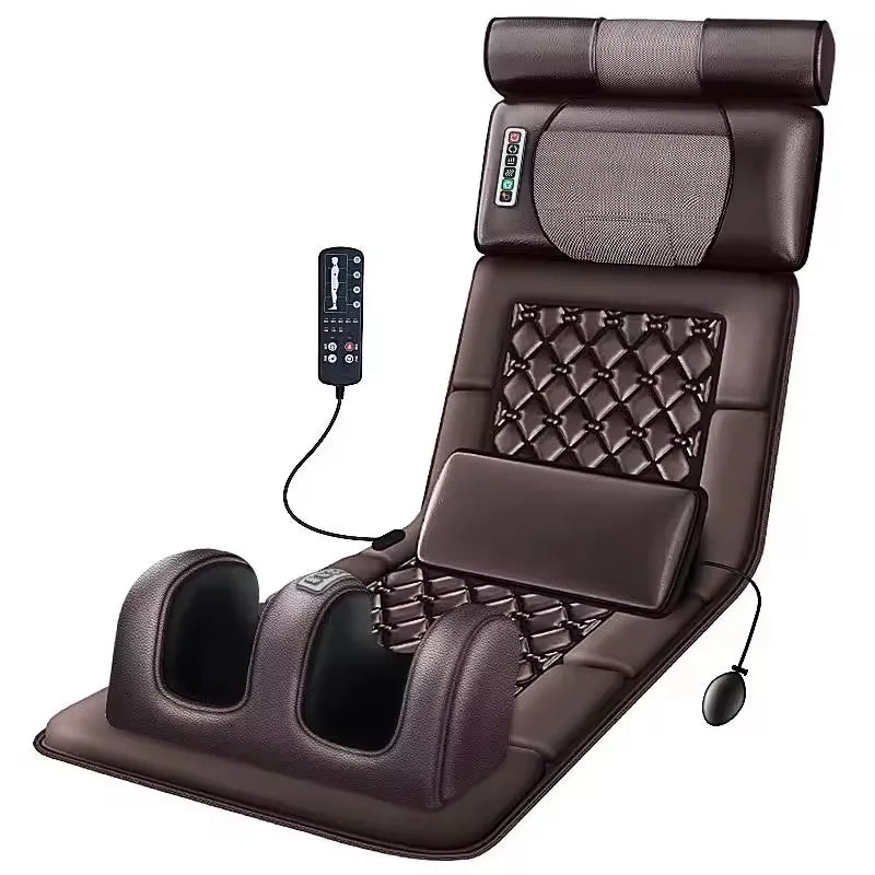 Full Body Vibrating Massage Mattress with Heat – 96-Head Electric Massager
