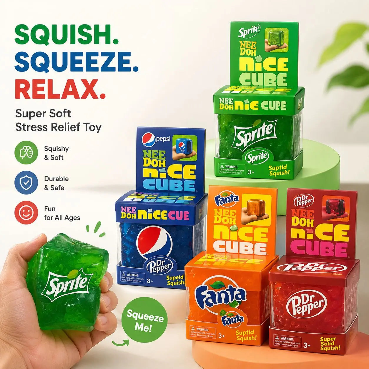 NeeDoh's new product is maltose cubes, ice cubes, kneading and relaxing toys for learning and work, adult fun gifts, anxiety rel
