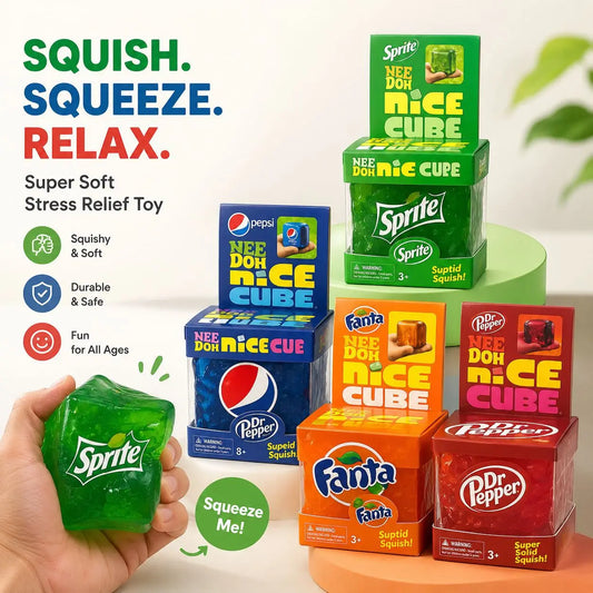 NeeDoh Stress Relief Squishy Cubes – Satisfying Sensory Toy for Adults