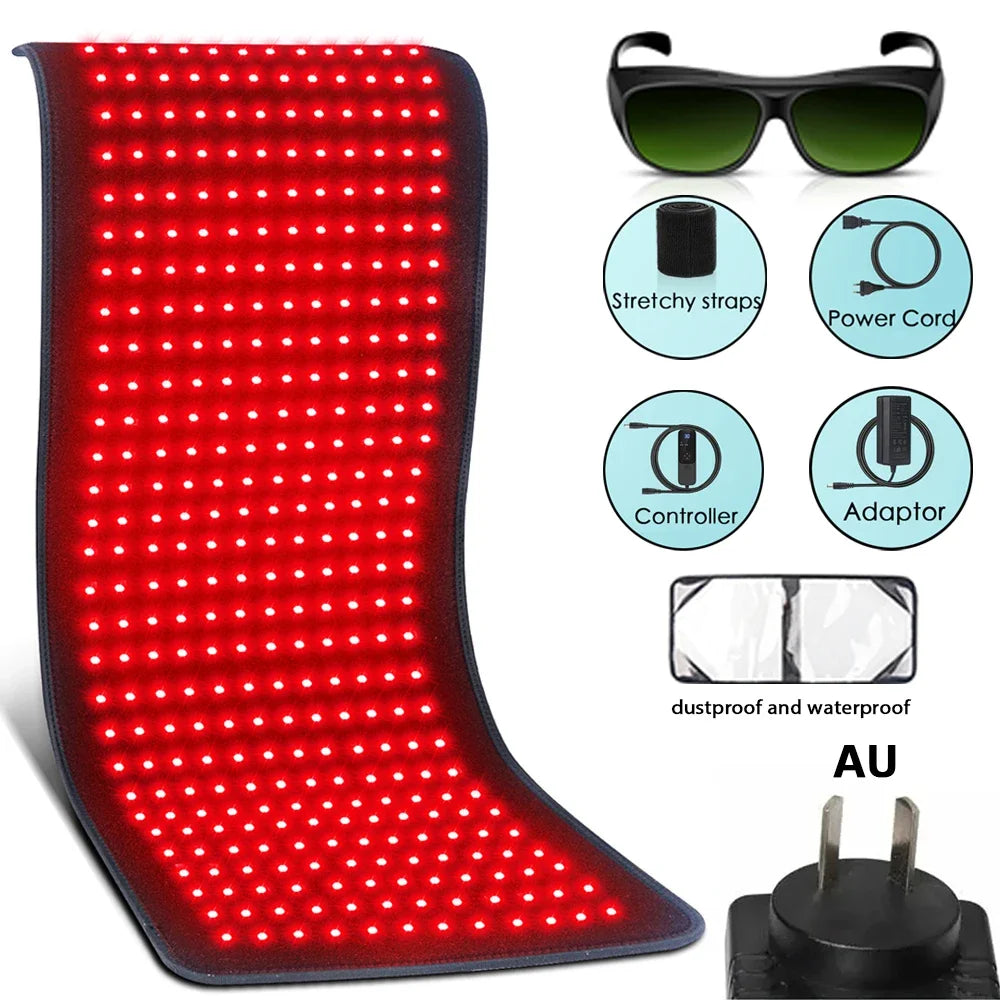Red Light Therapy Heating Pad Waist Back Shoulder Muscle Pain Relief Relax Infrared Light For Body Device Cushion 850nm