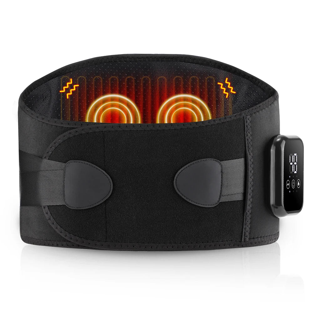 Heating Vibration Lower Back Massager Belt