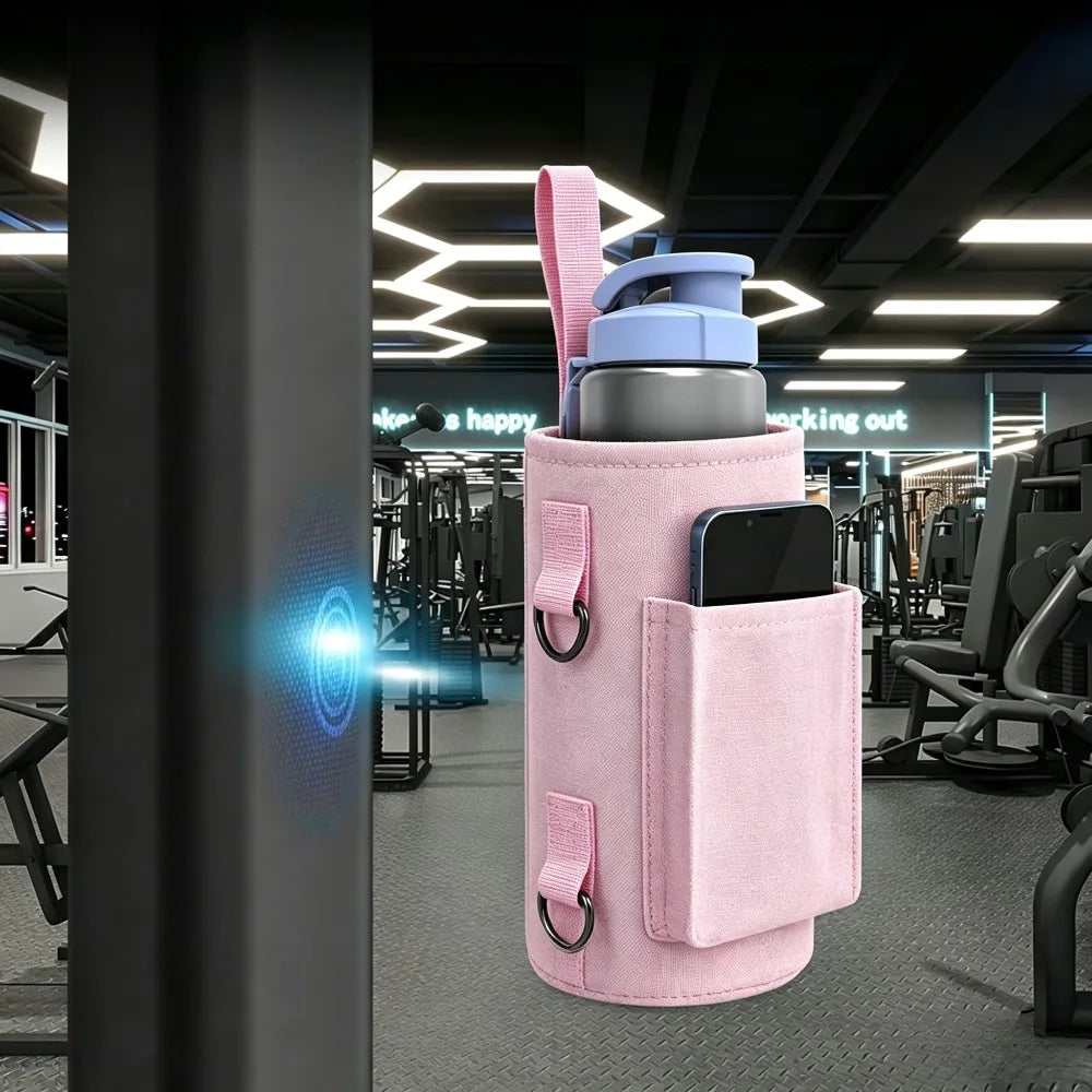 Magnetic Gym Bag with Phone Pocket & Water Bottle Holder