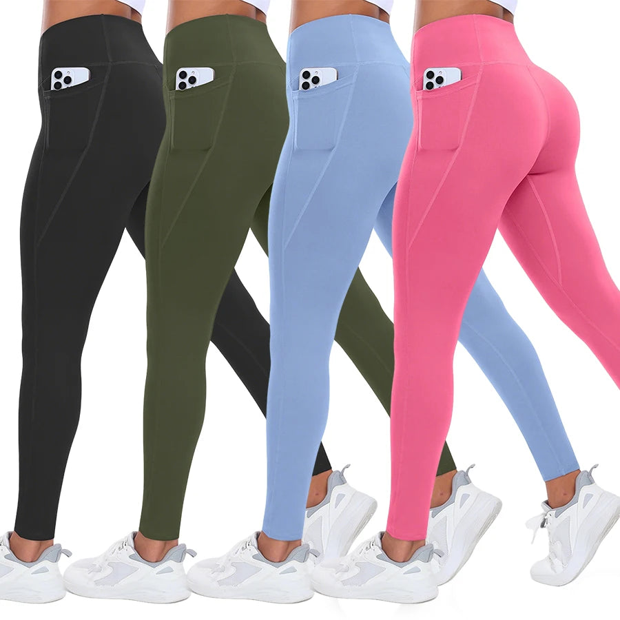 Women's High Waist Yoga Leggings with Pockets