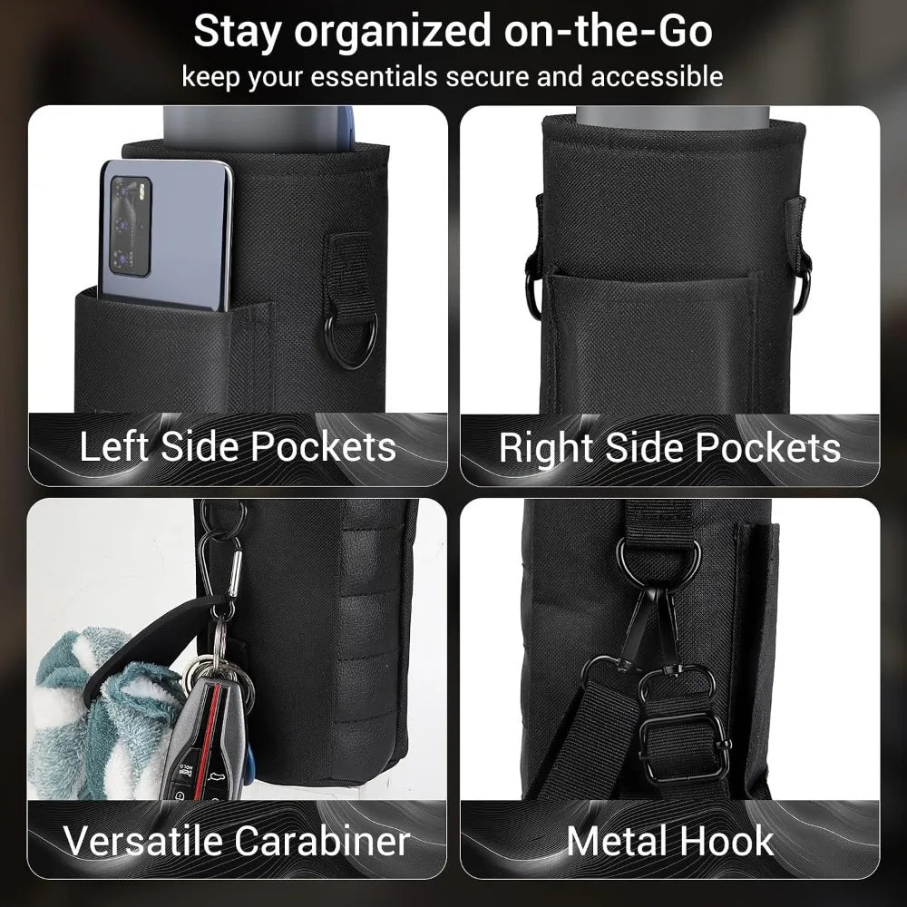 Magnetic Gym Bag with Phone Pocket & Water Bottle Holder