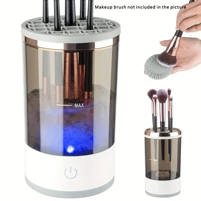 USB Plug Portable Electric Makeup Brush Cleaner with Rubber Makeup Machine Electric USB Quick Cleaner Cleaning Brush
