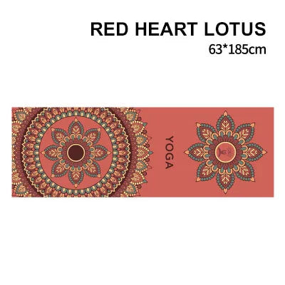 Non-Toxic Printed Yoga Mat Towel | Sweat-Absorbent & Non-Slip