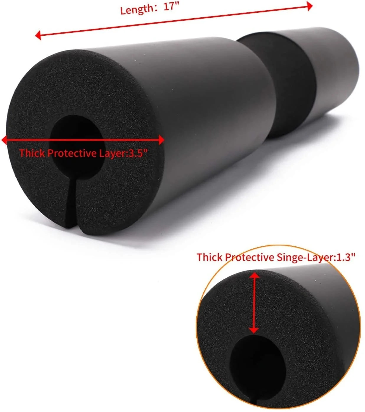 Barbell Squat Pad – Thickened Non-Slip Neck & Shoulder Support for Squats & Hip Thrusts
