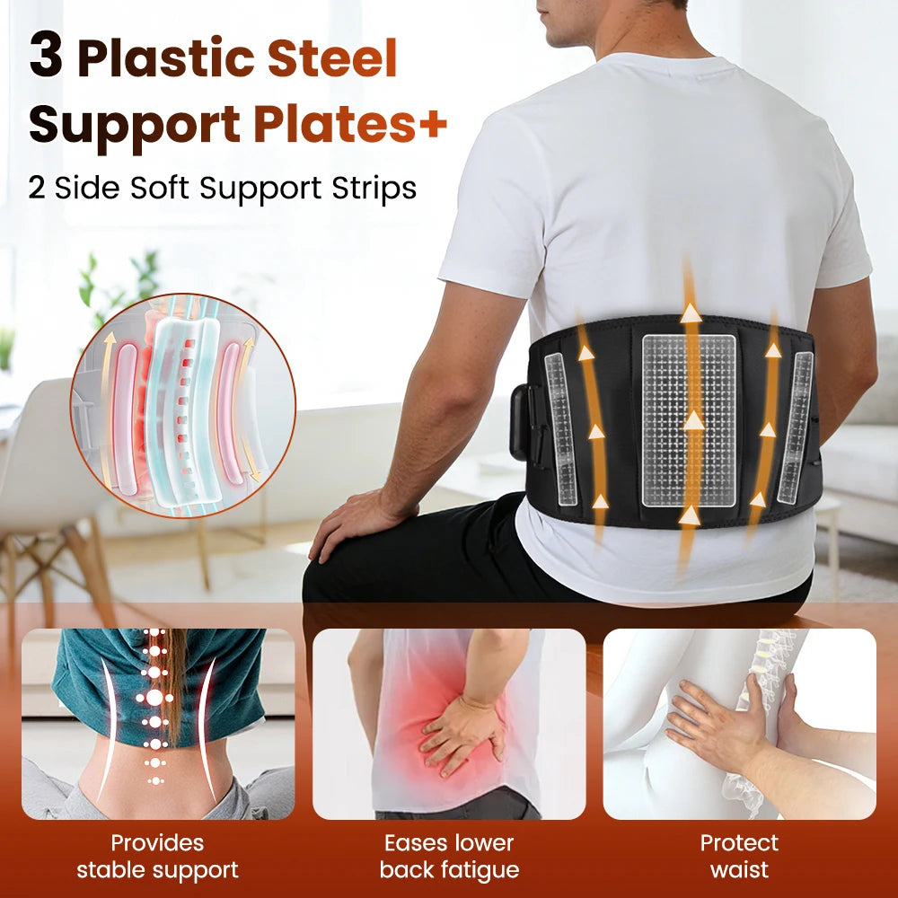 Heating Vibration Lower Back Massager Belt