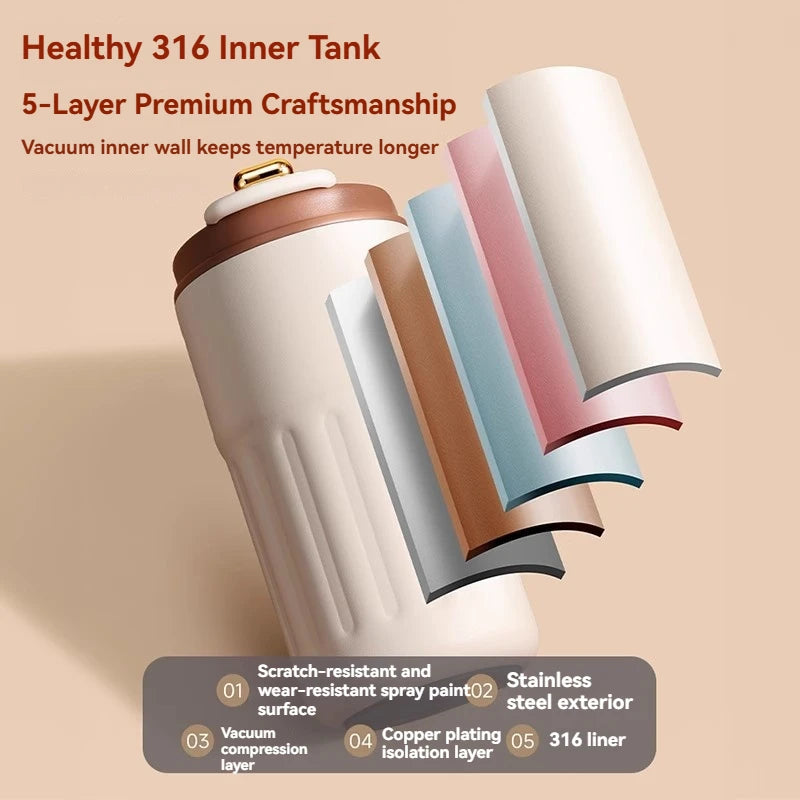 Smart Temperature Display Travel Tumbler – 15 oz