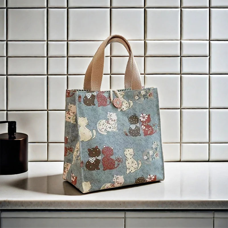 Large Capacity Bento Lunch Bag — Insulated Handbag Style