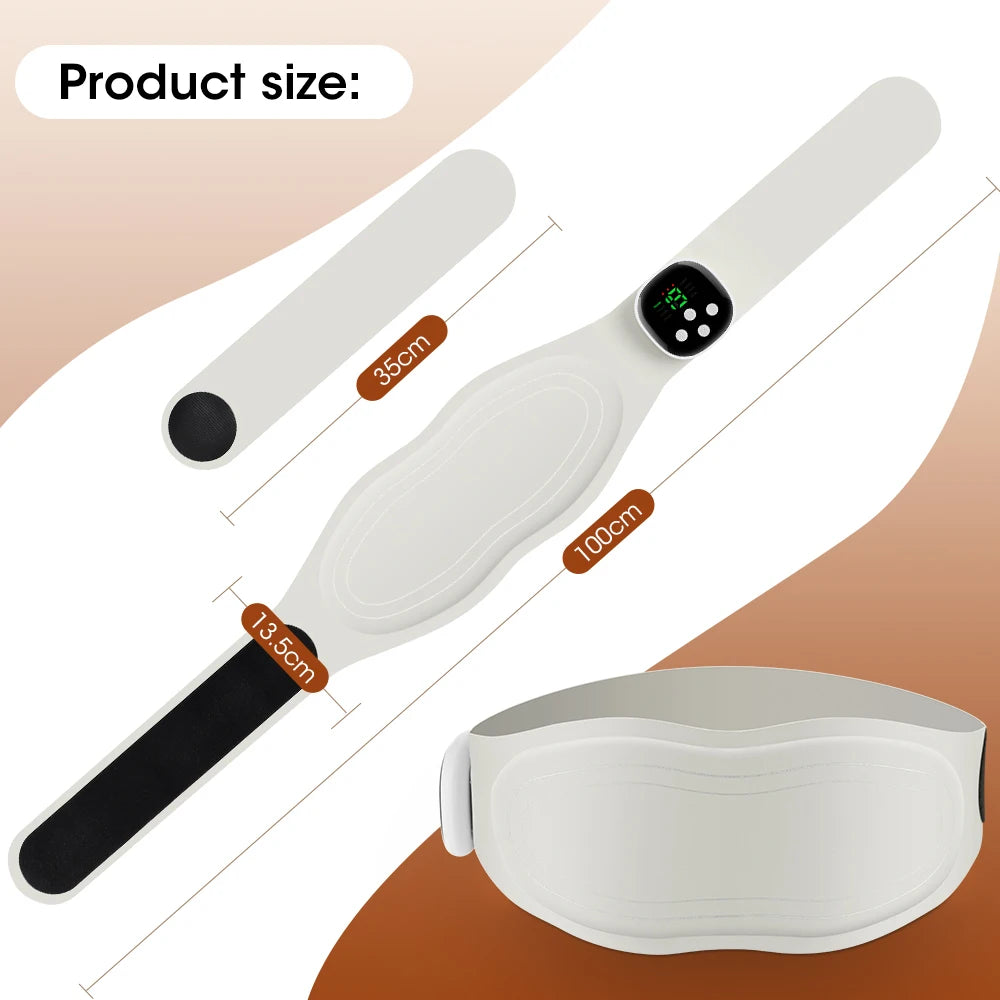 Electric/Rechargeable Heated Massager Belt – EMS Heat Therapy for Back Pain & Muscle Relief