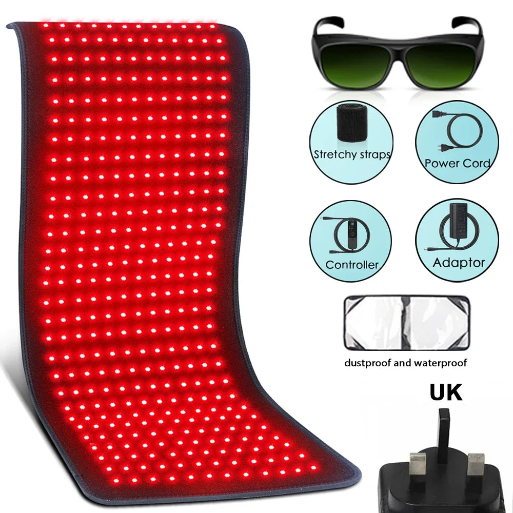 Red Light Therapy Heating Pad Waist Back Shoulder Muscle Pain Relief Relax Infrared Light For Body Device Cushion 850nm