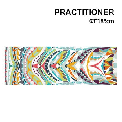 Non-Toxic Printed Yoga Mat Towel | Sweat-Absorbent & Non-Slip