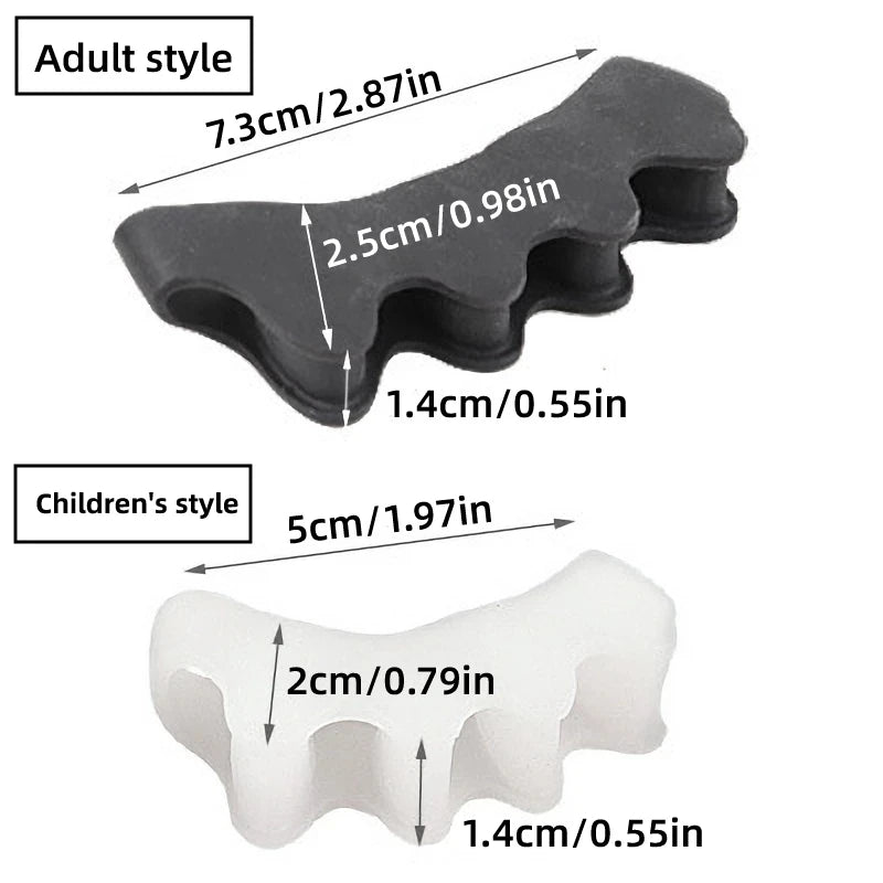 Gel Toe Separators & Bunion Correctors (2-Pack)