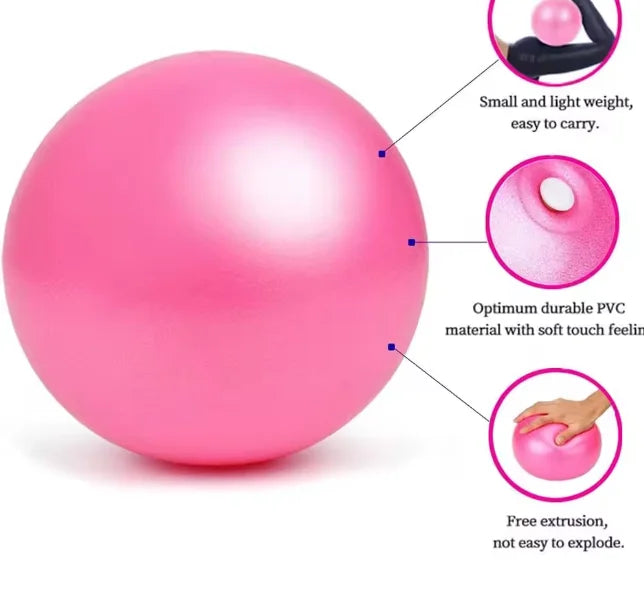 Mini Yoga Ball – 25cm Exercise Ball for Pilates, Core Training & Balance