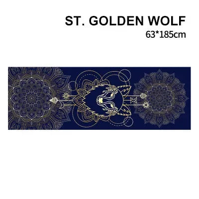 Non-Toxic Printed Yoga Mat Towel | Sweat-Absorbent & Non-Slip