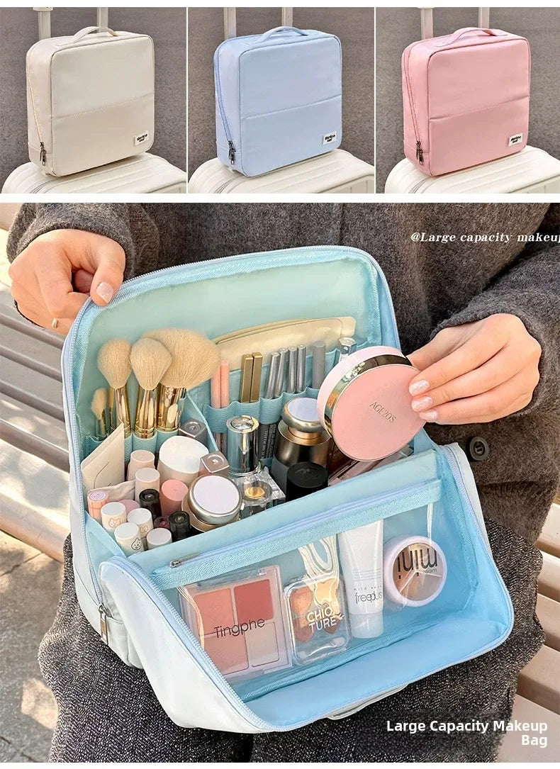 Waterproof Travel Makeup Bag – Large Capacity Organizer