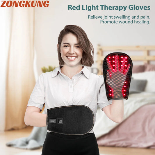Red Light Therapy Glove — 660nm & 850nm Infrared Hand Pain Relief