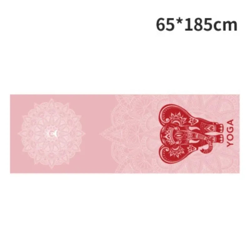 Non-Toxic Printed Yoga Mat Towel | Sweat-Absorbent & Non-Slip