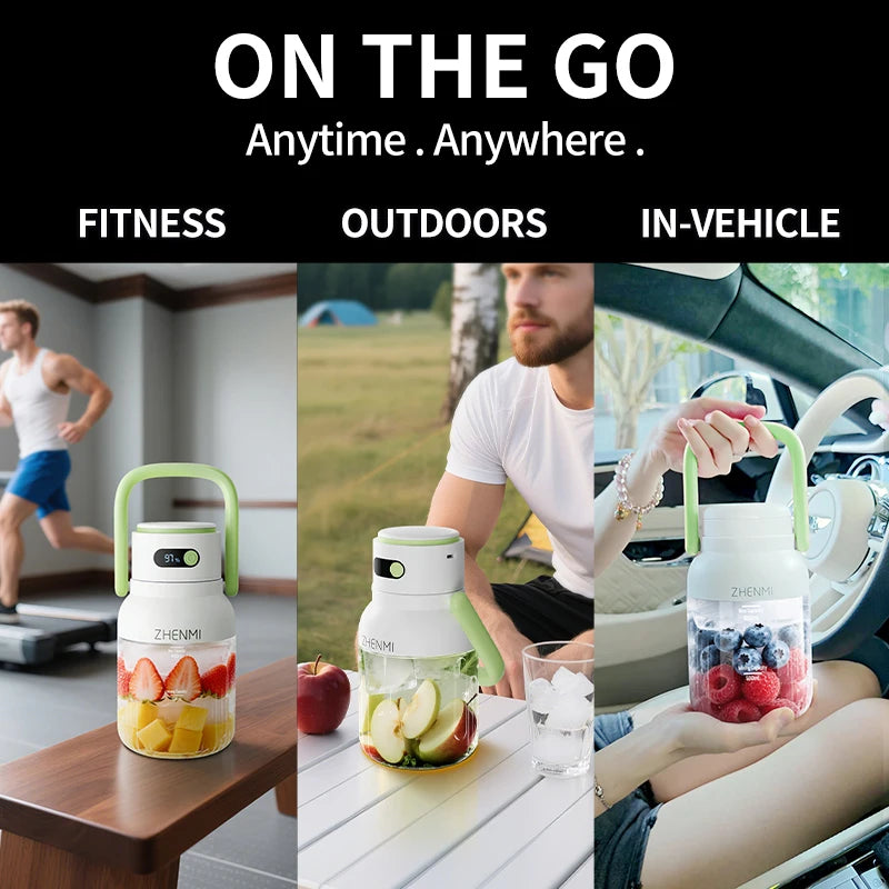 Holidays and Birthdays BPA-Free Cordless Rechargeable Blender Easy to Clean Portable - Handle for easy of carrying; Multiple Colors available