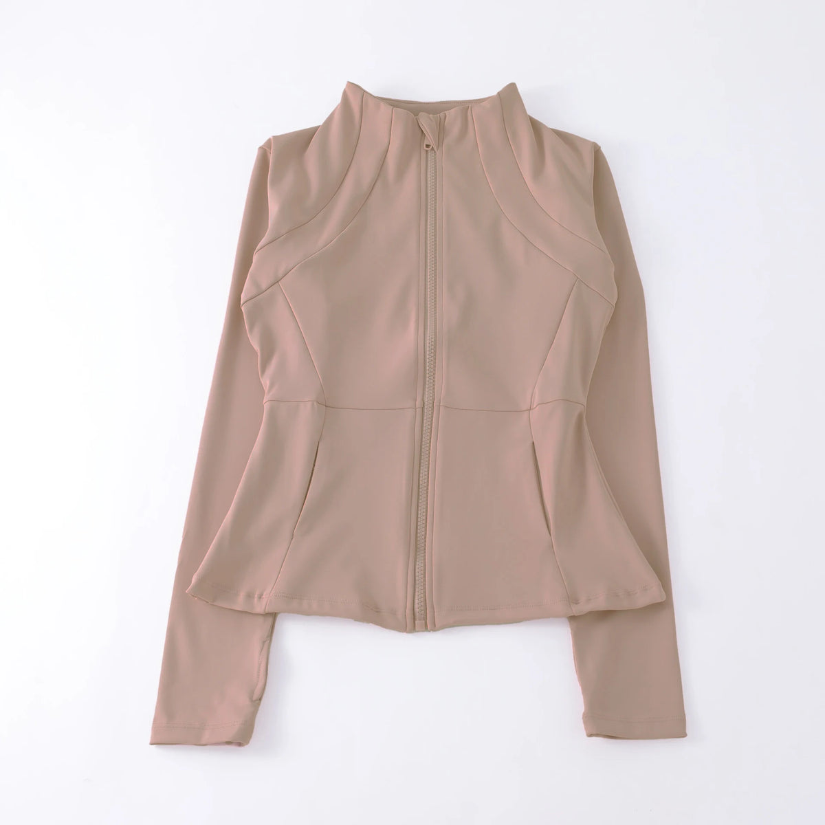 Women’s Zip-Up Workout Jacket – Long Sleeve
