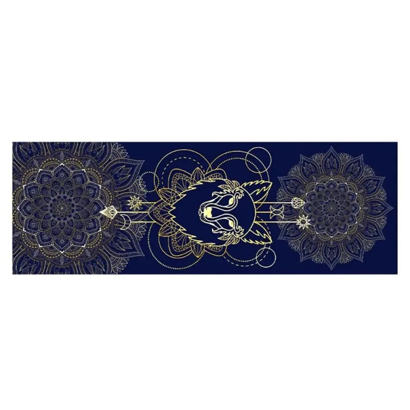 Non-Toxic Printed Yoga Mat Towel | Sweat-Absorbent & Non-Slip