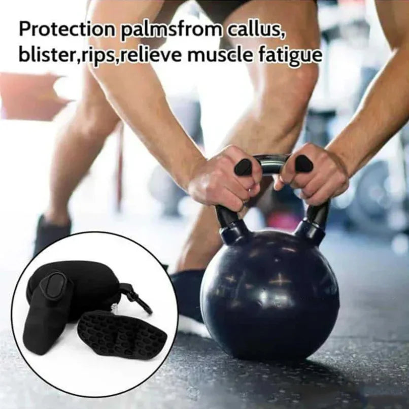 Silicone Palm Grips for Weightlifting – Non-Slip Gym Hand Grips for Barbells & Dumbbells
