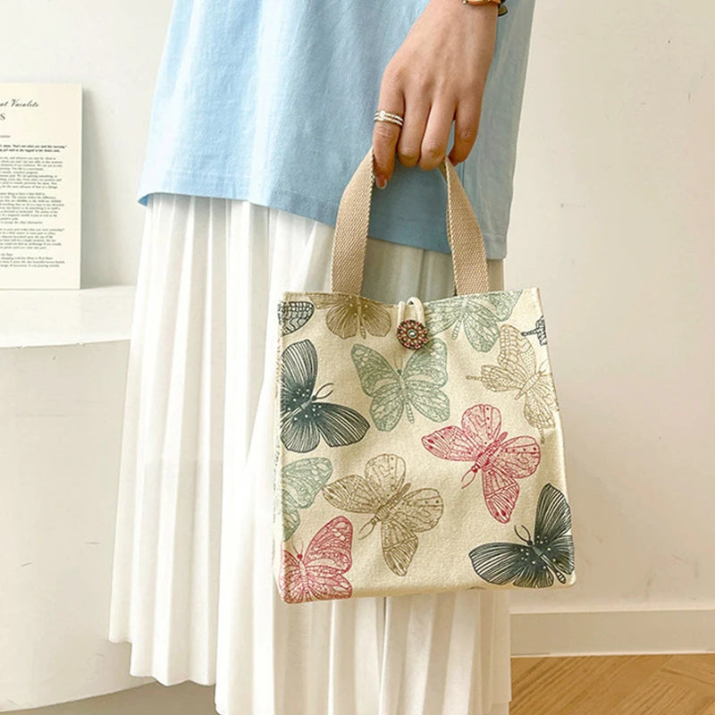 Large Capacity Bento Lunch Bag — Insulated Handbag Style