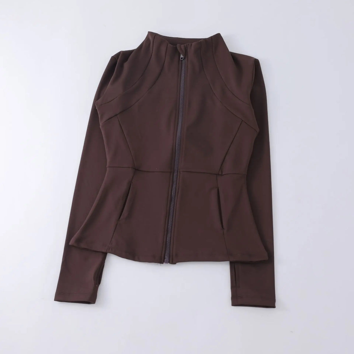 Women’s Zip-Up Workout Jacket – Long Sleeve