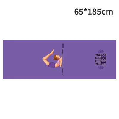 Non-Toxic Printed Yoga Mat Towel | Sweat-Absorbent & Non-Slip