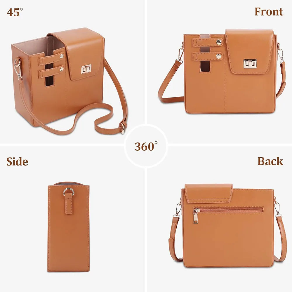 Crossbody Water Bottle Holder Bag