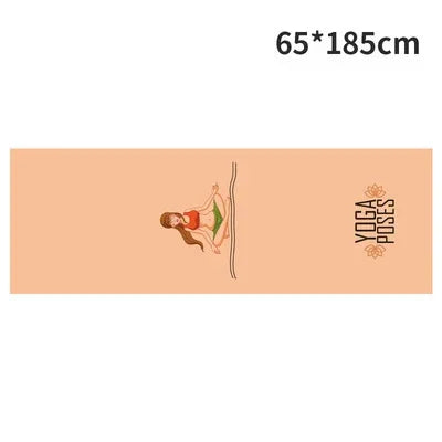 Non-Toxic Printed Yoga Mat Towel | Sweat-Absorbent & Non-Slip